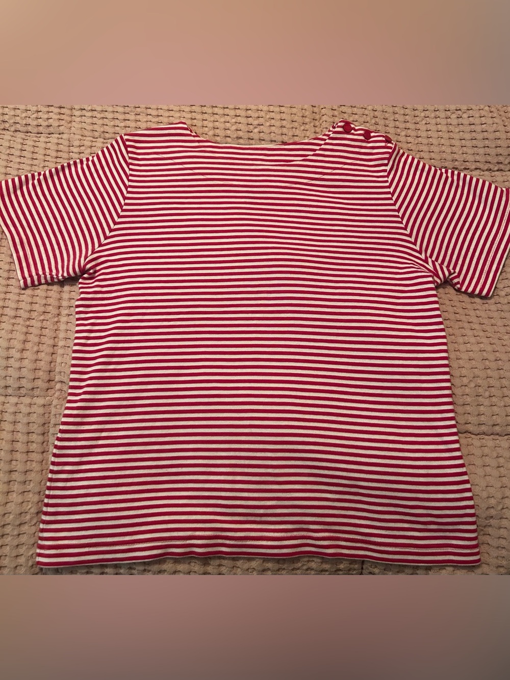 Architect Red and White Striped Top